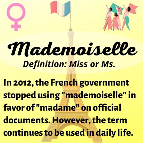 mademoiselle or madame